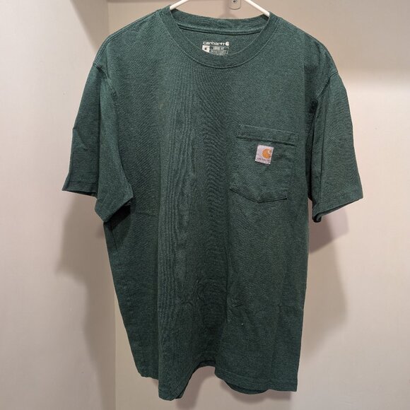 Men's Carhartt Green Short Sleeve t-Shirt - Picture 1 of 1